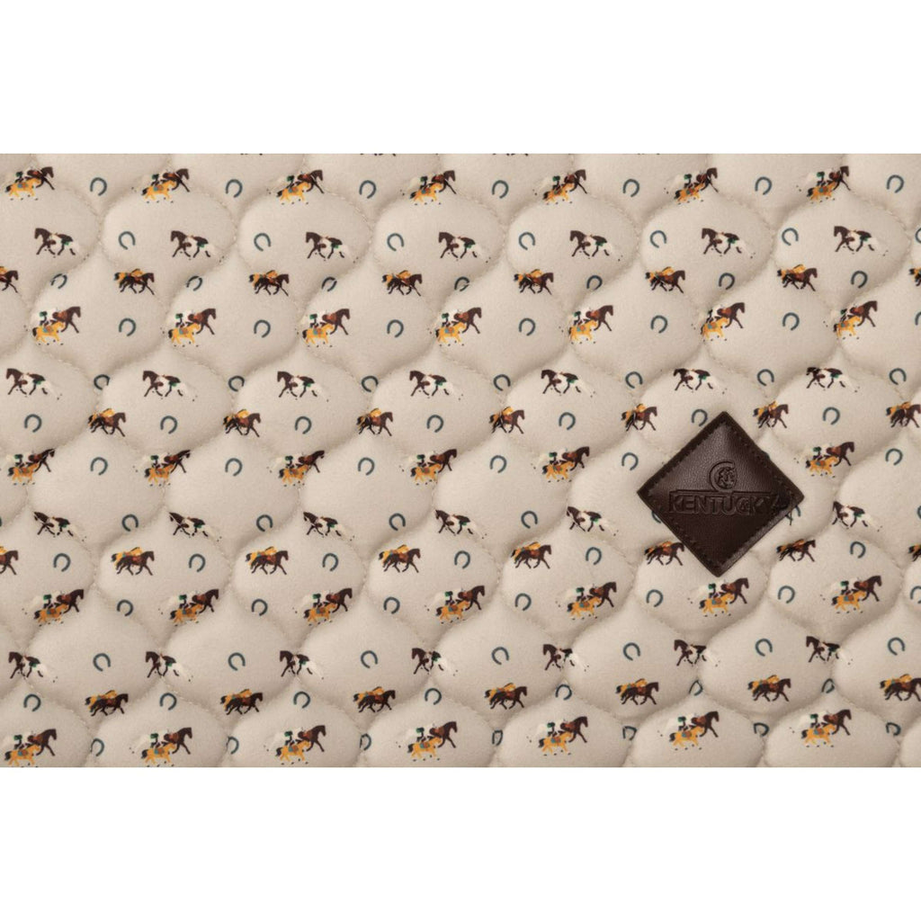 Kentucky Mantilla Velvet Horse Printing saltando Beige