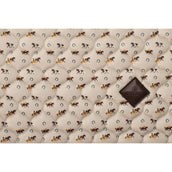 Kentucky Mantilla Velvet Horse Printing Beige