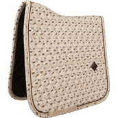 Kentucky Mantilla Velvet Horse Printing Doma clásica Beige