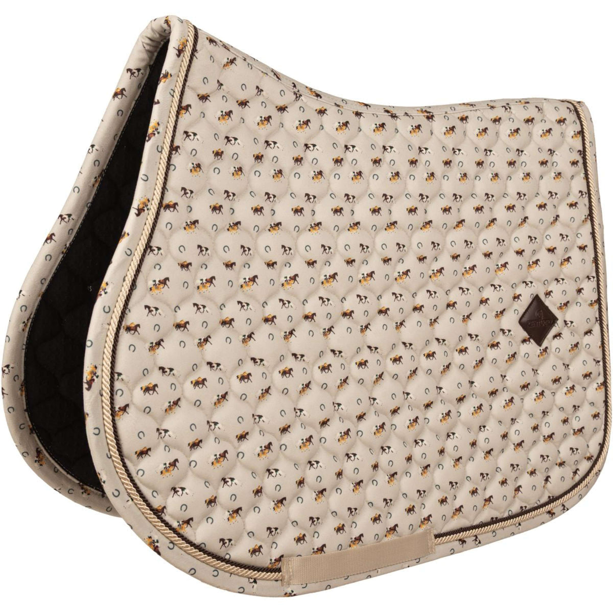 Kentucky Mantilla Velvet Horse Printing Beige