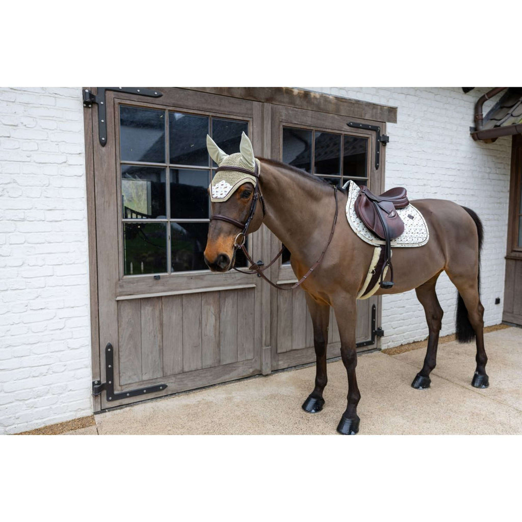 Kentucky Mantilla Velvet Horse Printing Beige