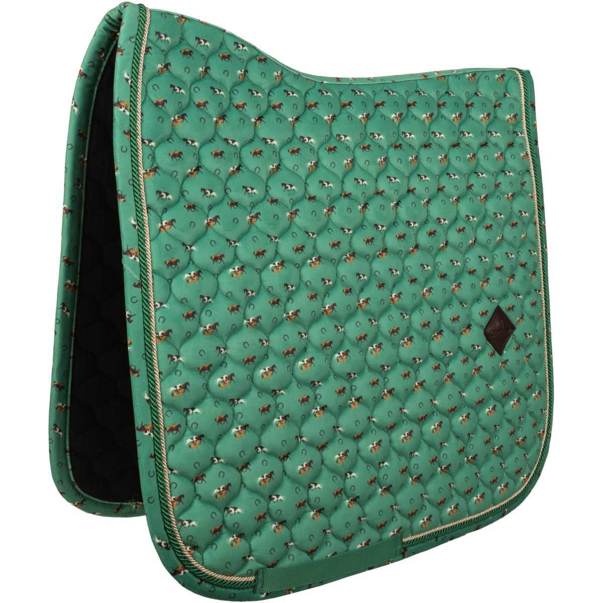 Kentucky Mantilla Velvet Horse Printing Doma clásica Verde