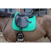 Kentucky Mantilla Velvet Horse Printing Doma clásica Verde