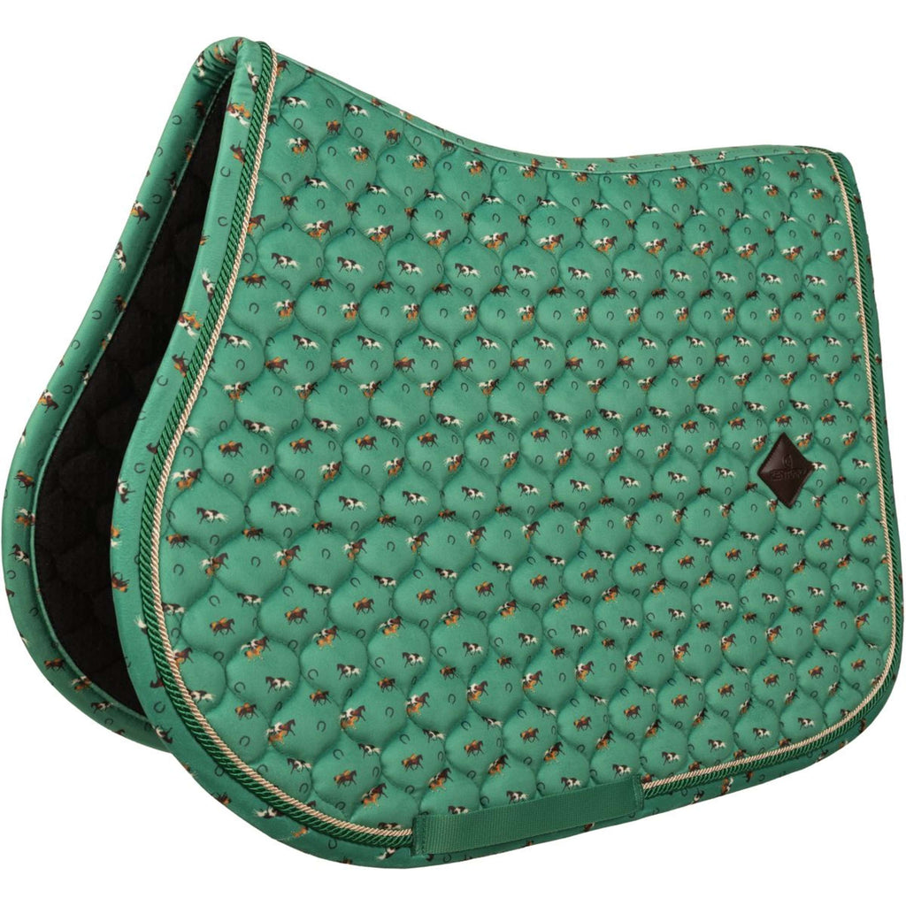 Kentucky Mantilla Velvet Horse Printing Verde