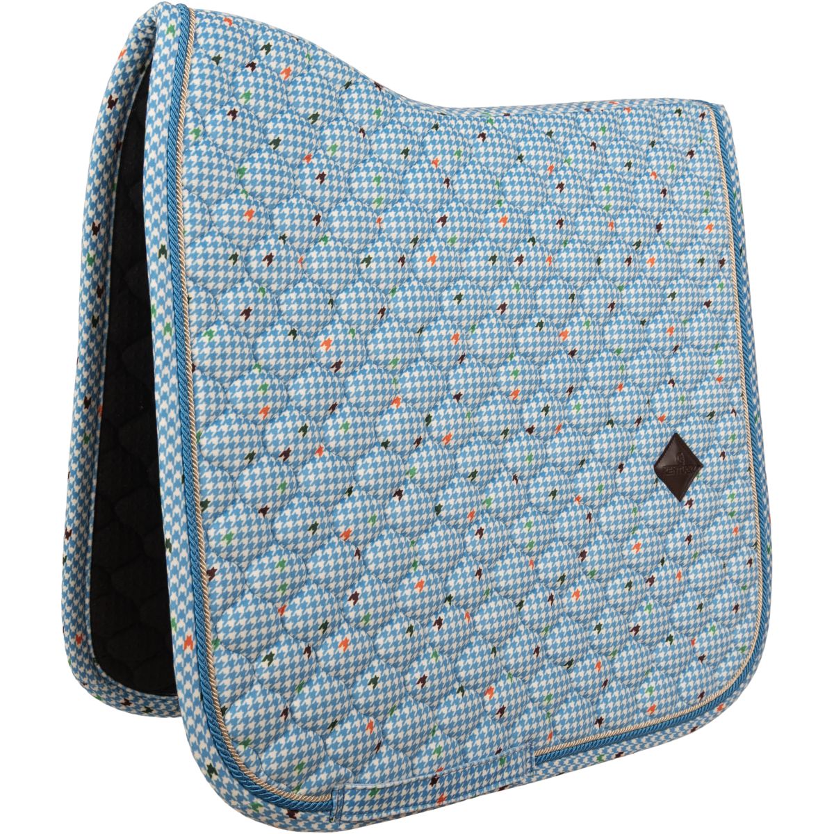 Kentucky Mantilla Velvet Pied De Poule Doma clásica Navy