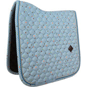 Kentucky Mantilla Velvet Pied De Poule Doma clásica Navy