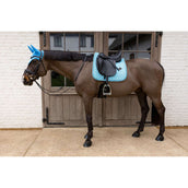 Kentucky Mantilla Velvet Pied De Poule Doma clásica Navy