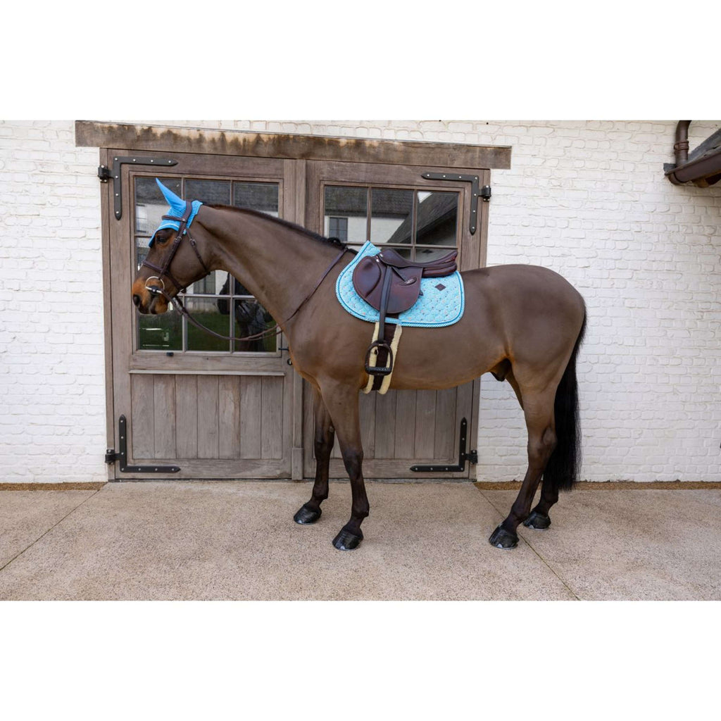 Kentucky Mantilla Velvet Pied De Poule saltando Navy