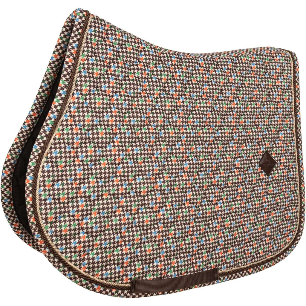 Kentucky Mantilla Velvet Pied De Poule saltando Marron