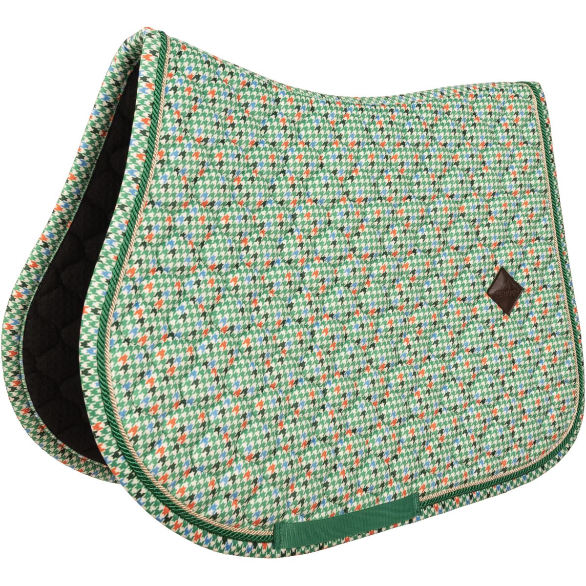 Kentucky Mantilla Velvet Pied De Poule Verde claro