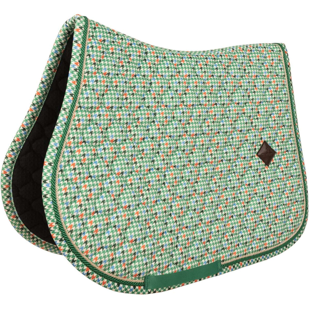 Kentucky Mantilla Velvet Pied De Poule saltando Verde claro