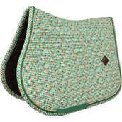 Kentucky Mantilla Velvet Pied De Poule Verde claro