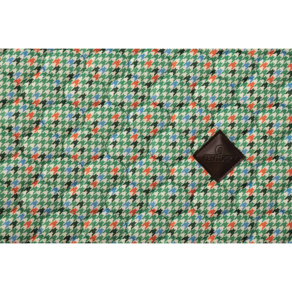 Kentucky Mantilla Velvet Pied De Poule saltando Verde claro