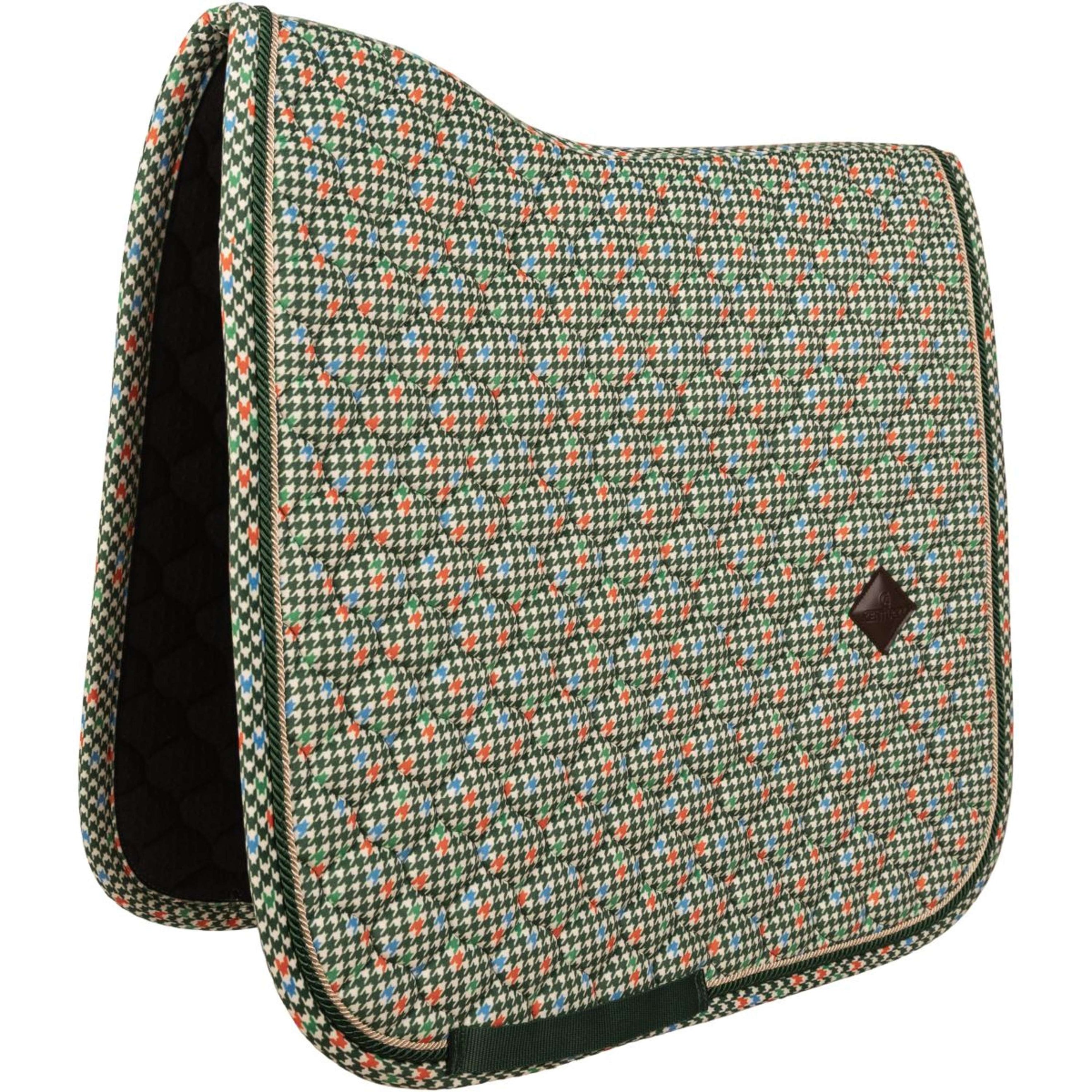 Kentucky Mantilla Velvet Pied De Poule Doma clásica Verde oscuro