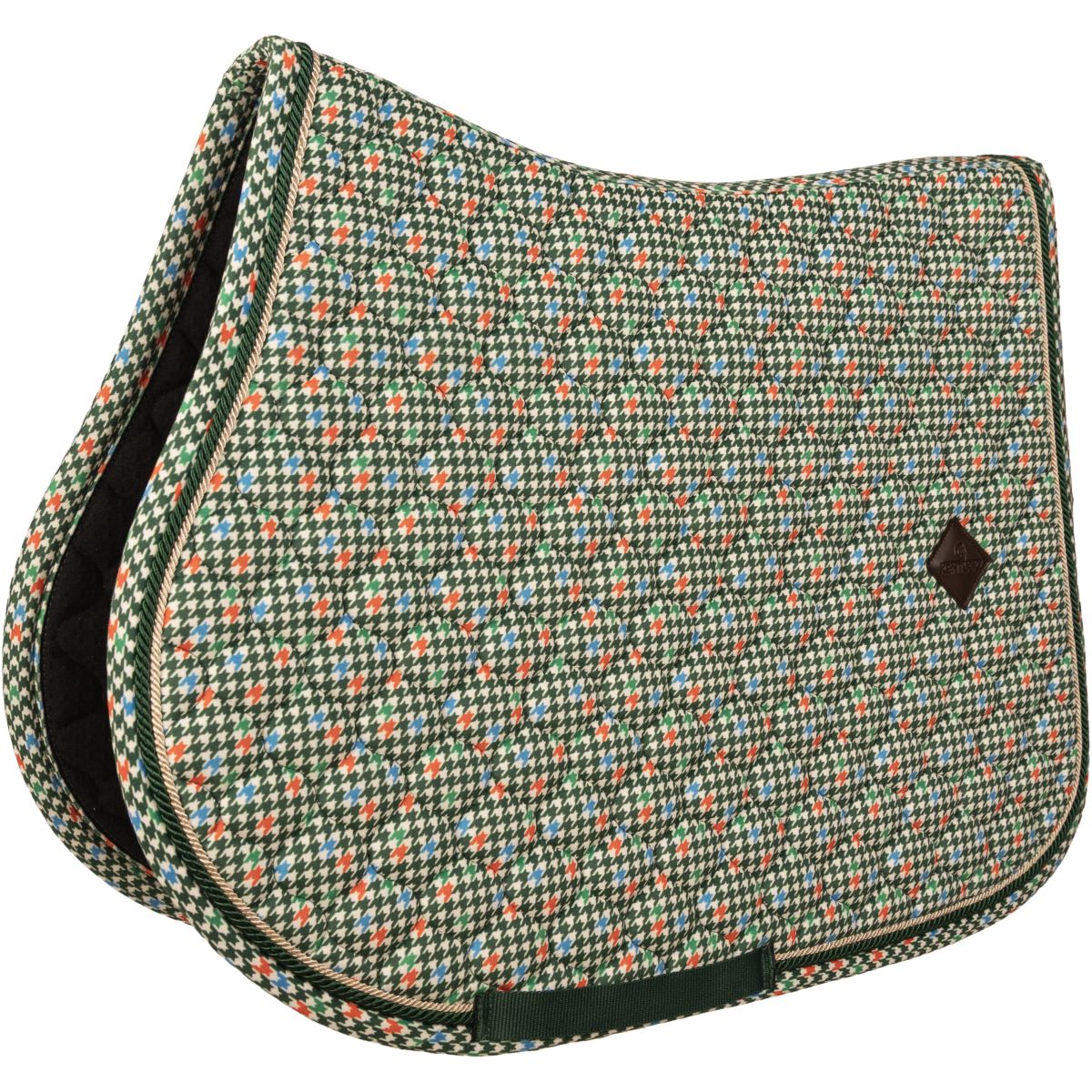 Kentucky Mantilla Velvet Pied De Poule Verde oscuro