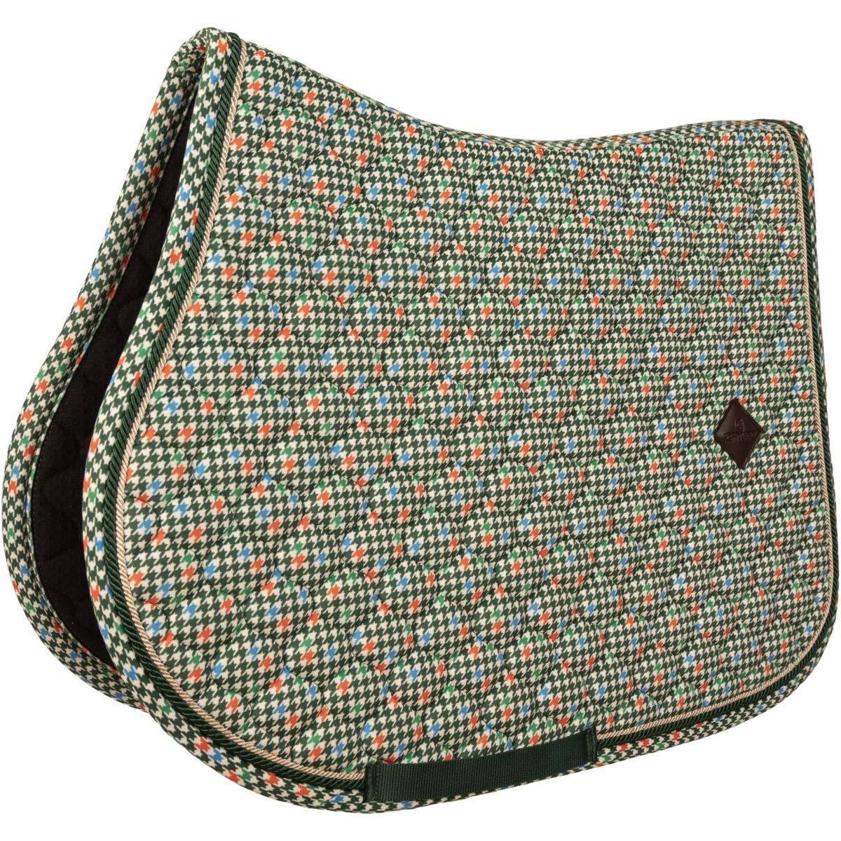 Kentucky Mantilla Velvet Pied De Poule Verde oscuro