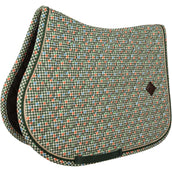 Kentucky Mantilla Velvet Pied De Poule Verde oscuro