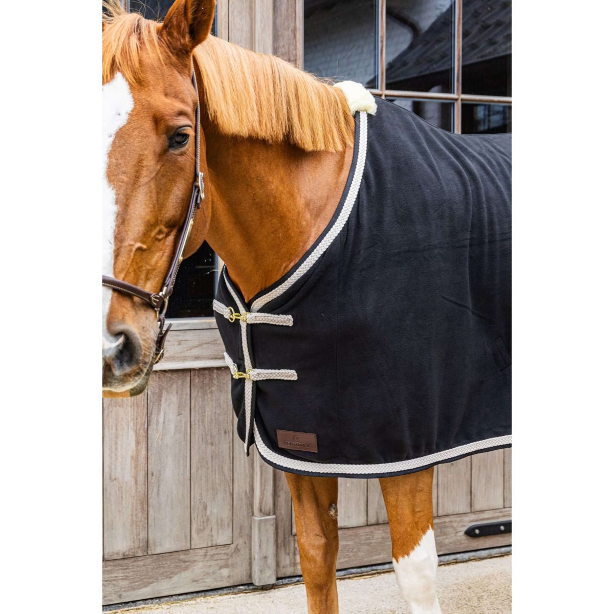 Kentucky Manta de Forro Polar Plaited Negro