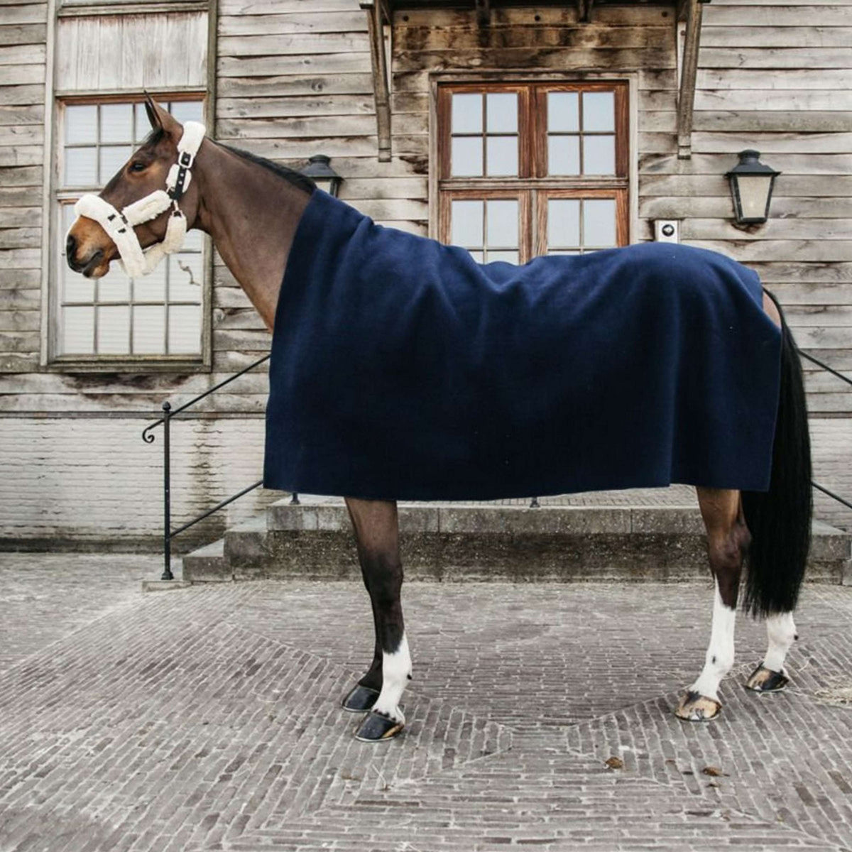 Kentucky Horsewear Manta de Forro Polar Heavy Square Navy