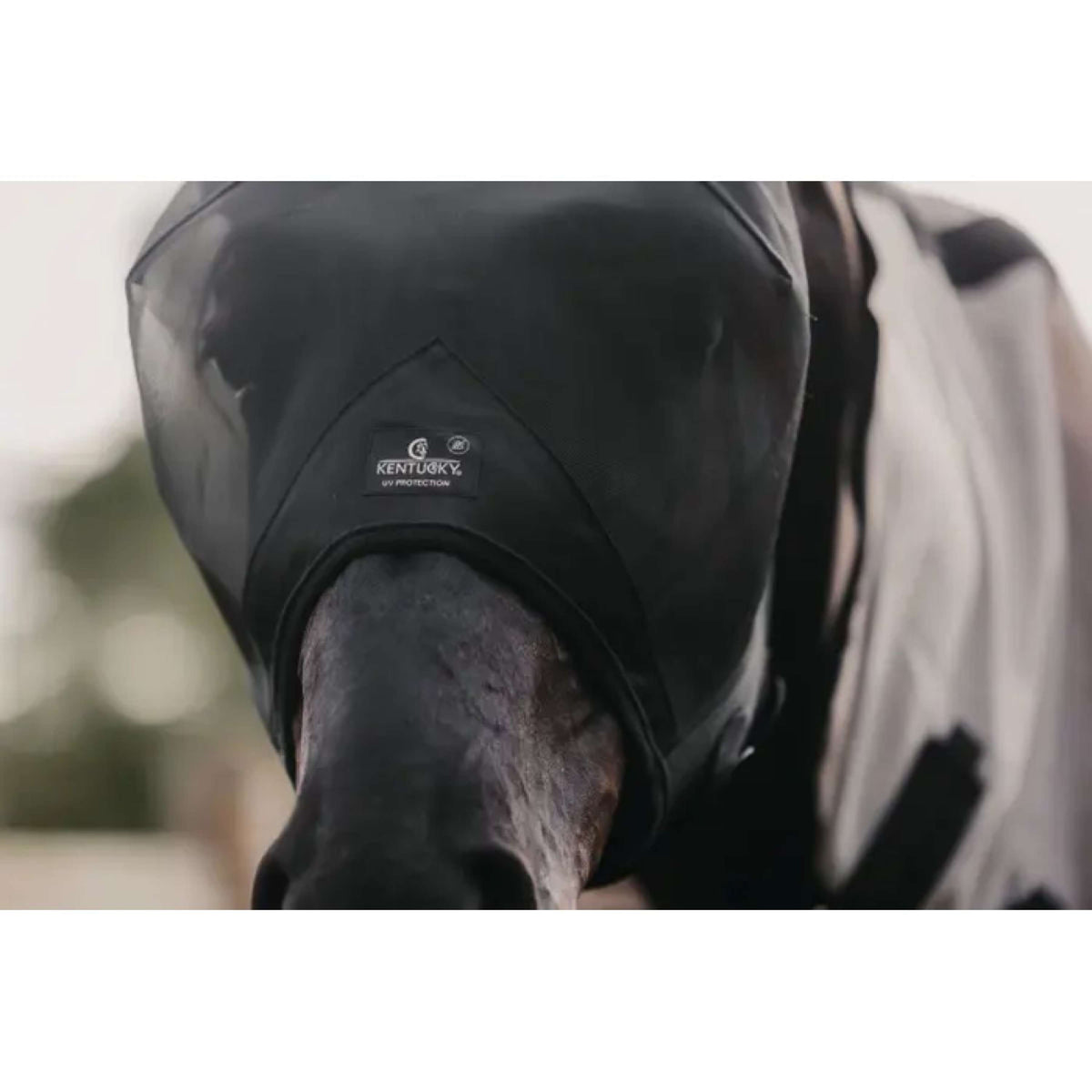 Kentucky Horsewear Máscara para Moscas Classic con Orejas y Nariz Negro