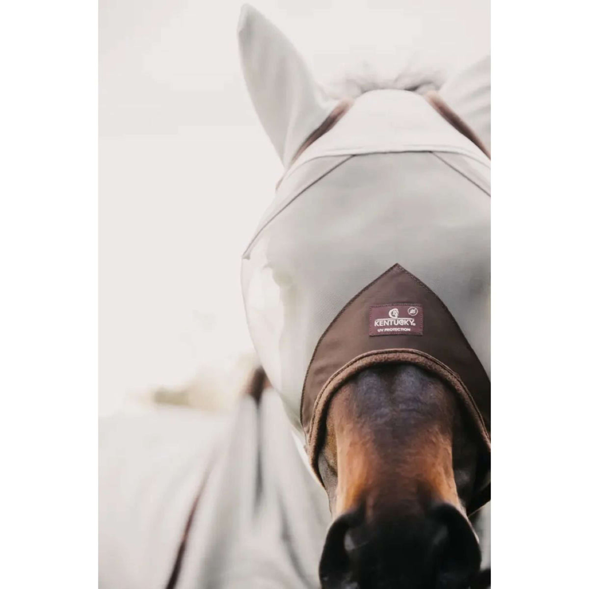 Kentucky Horsewear Máscara para Moscas Classic con Orejas y Nariz Plata