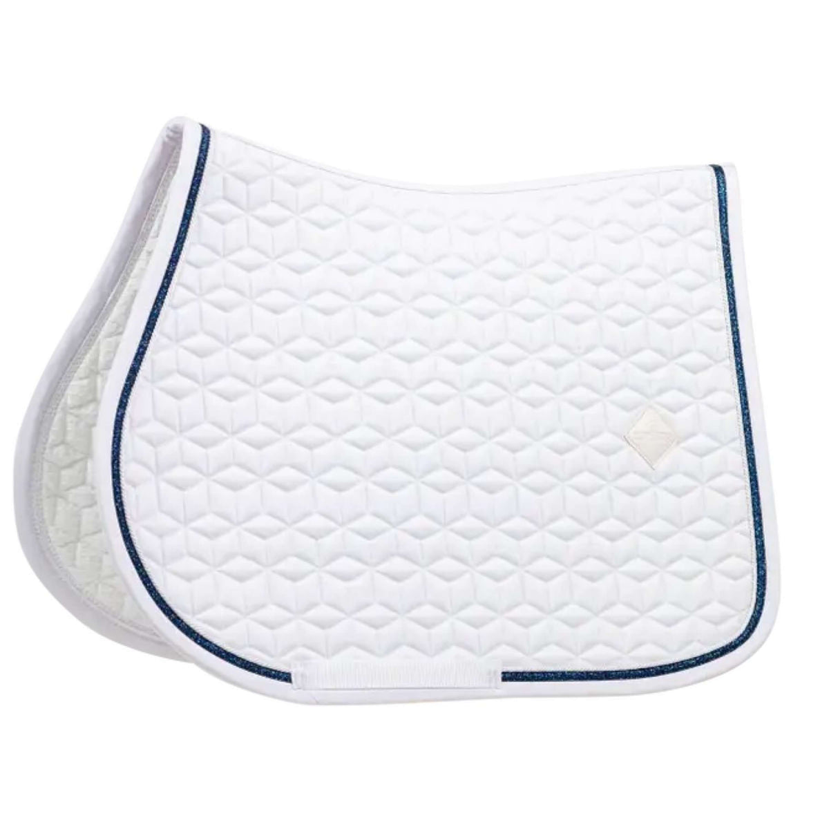Kentucky Horsewear Mantilla Glitter Rope Springen Blanco/Azul Marino