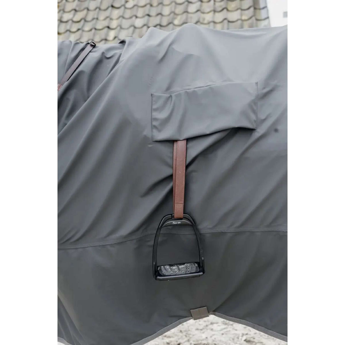 Kentucky Manta de Lluvia para Montar Hurricane Gris