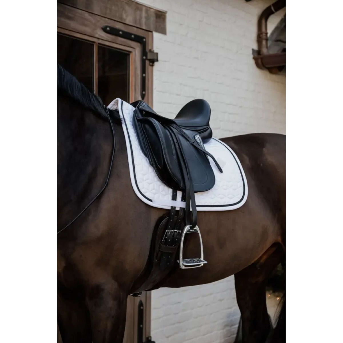Kentucky Horsewear Mantilla Glitter Rope Doma Blanco/Negro