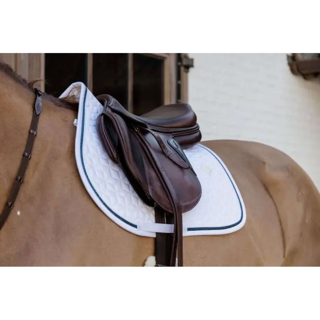 Kentucky Horsewear Mantilla Glitter Rope Saltando Blanco/Azul Marino