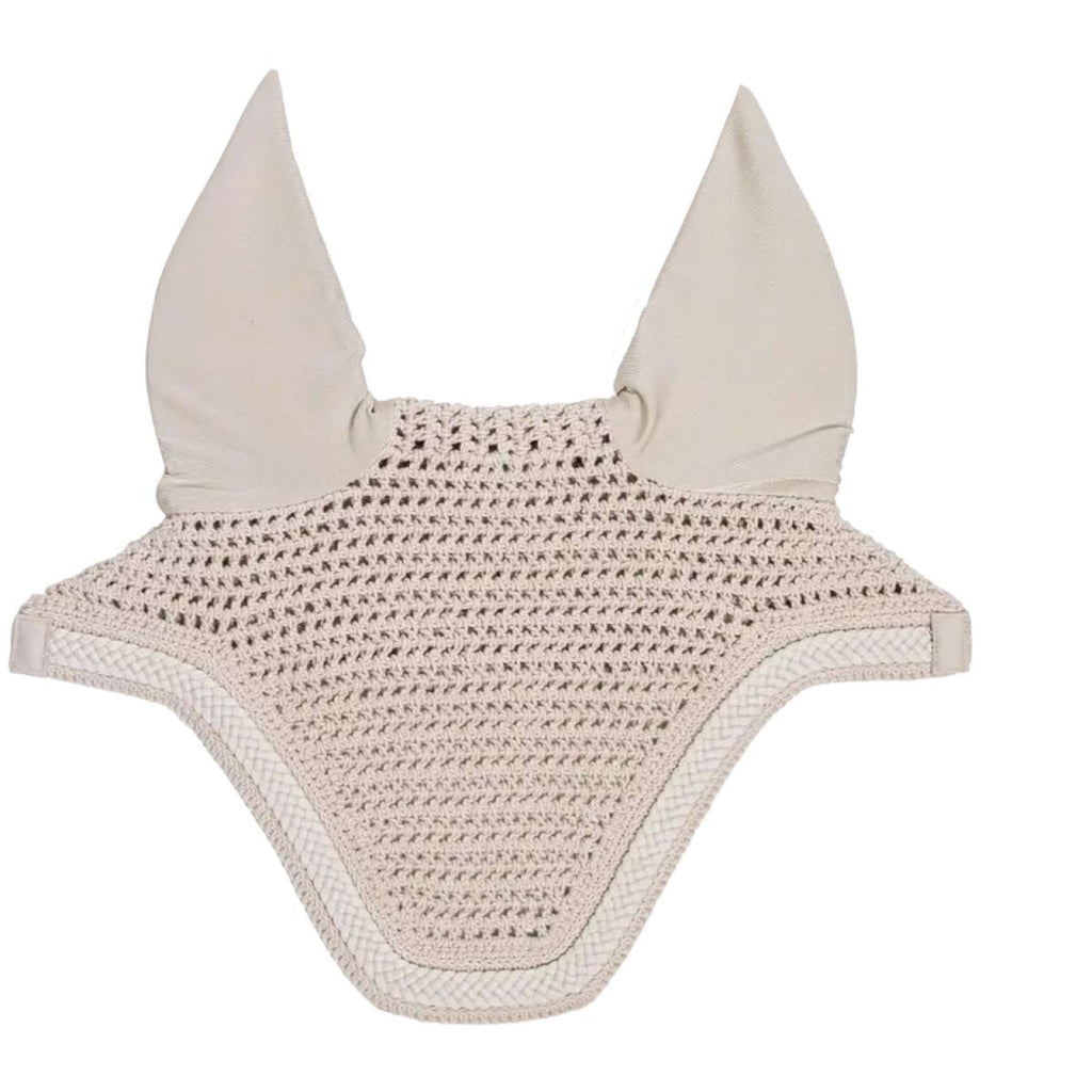 Kentucky Horsewear Bonete para Orejas Wellington Trenzado Soundless Beige