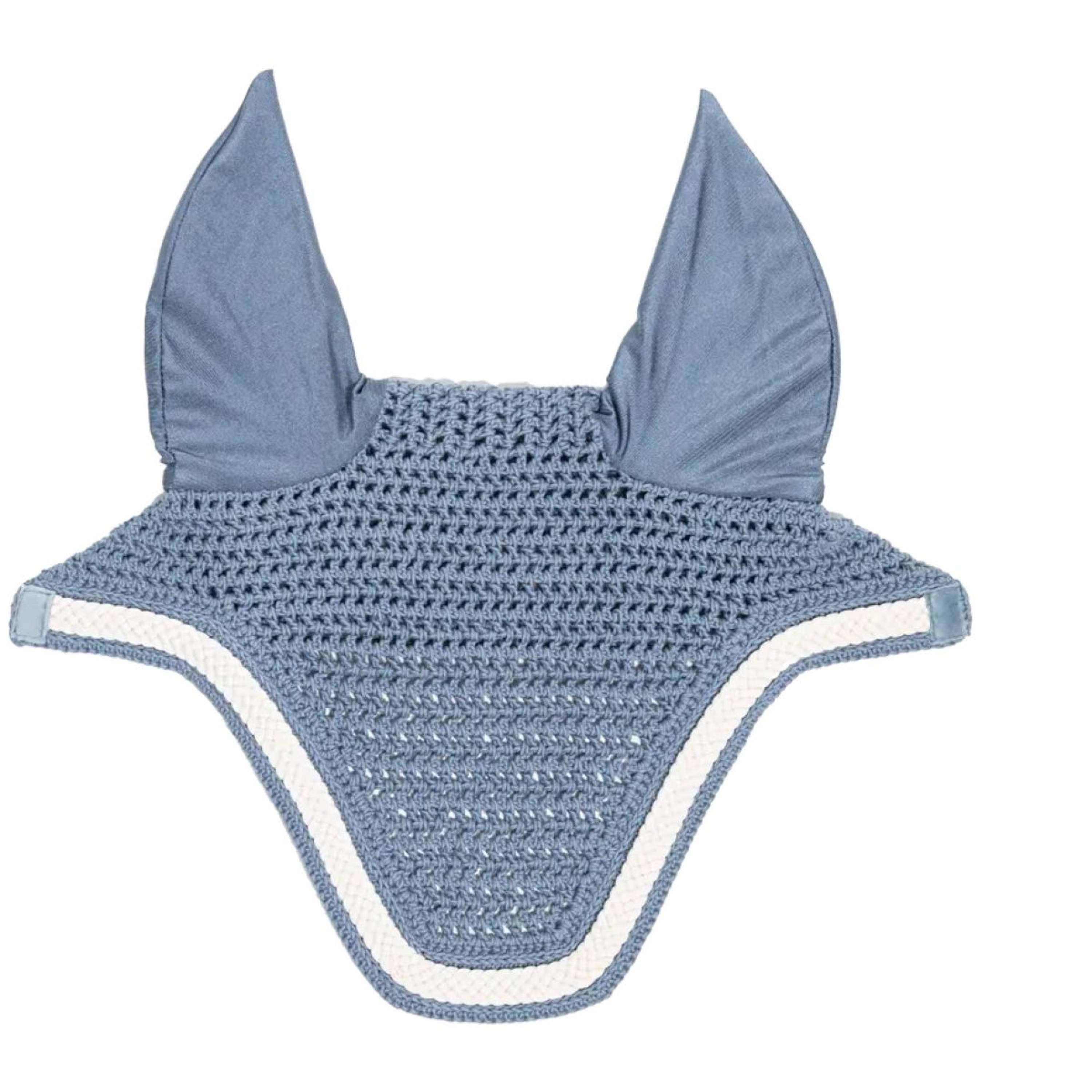 Kentucky Horsewear Bonete para Orejas Wellington Trenzado Azul claro