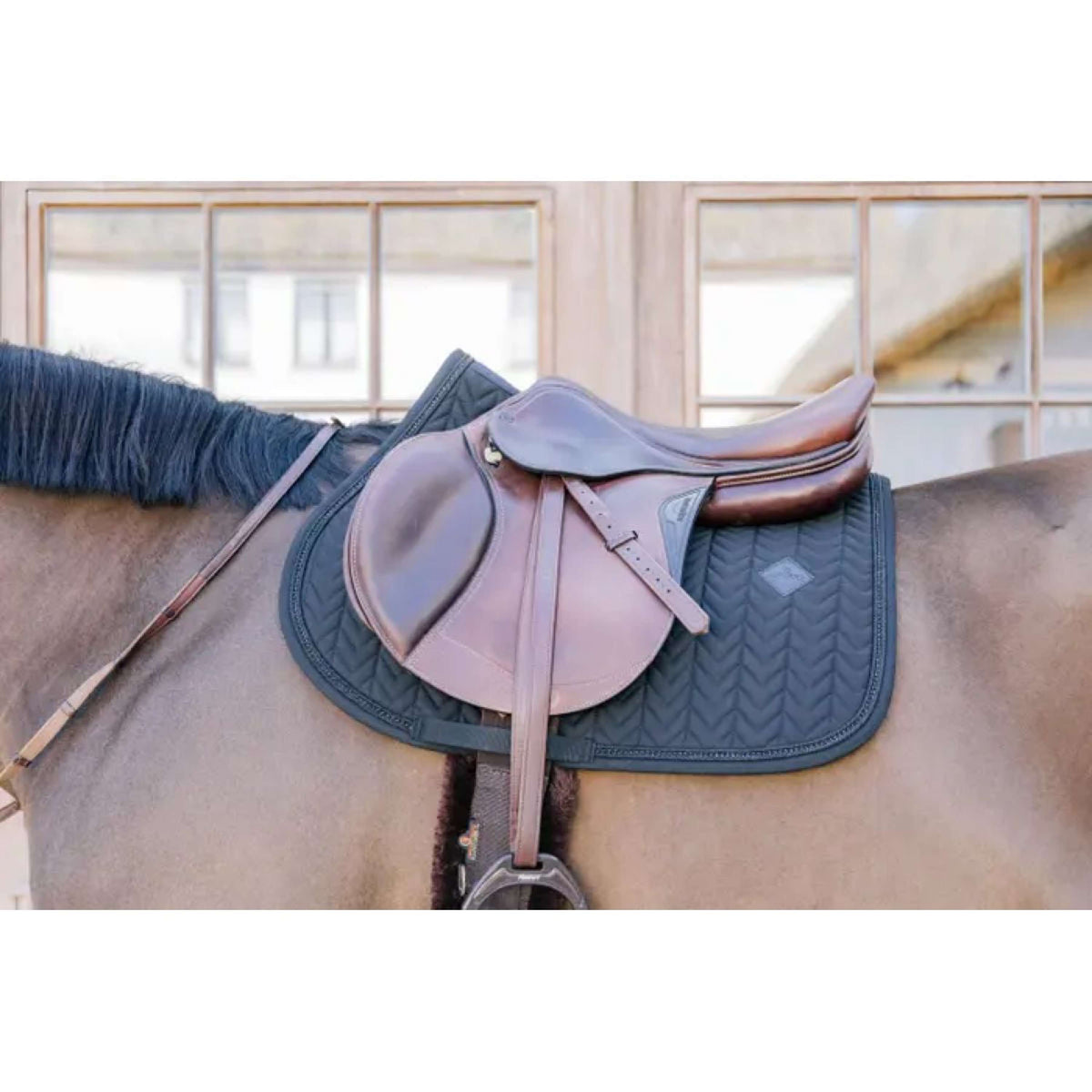Kentucky Horsewear Mantilla Metal Chain Springen Negro