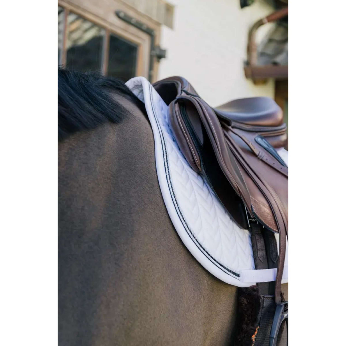 Kentucky Horsewear Mantilla Metal Chain Springen Blanco