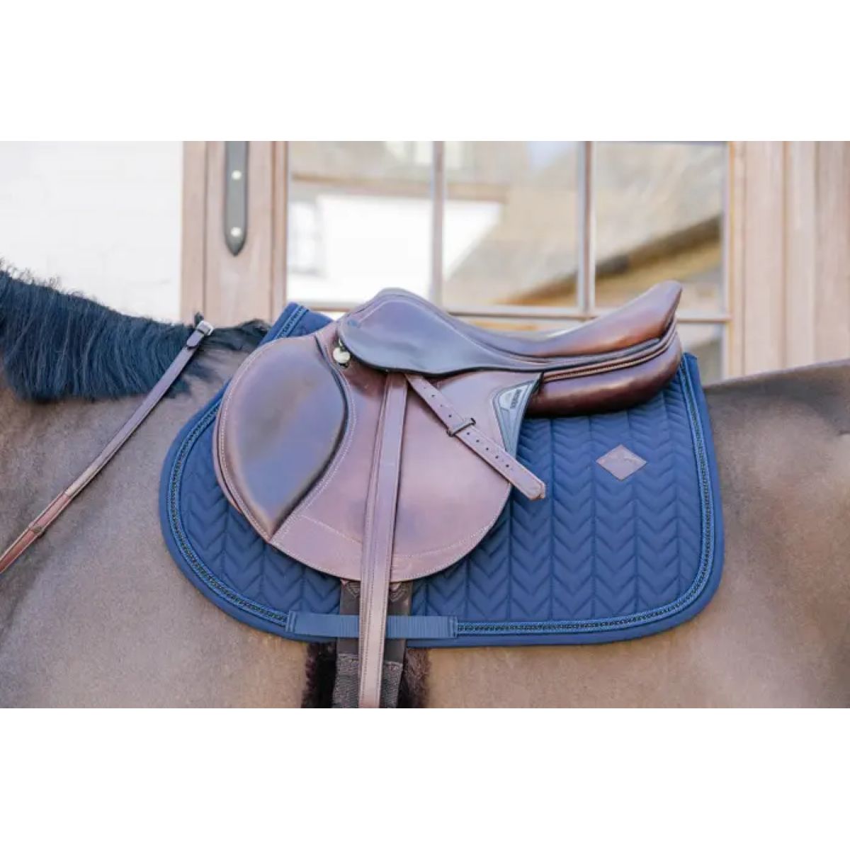 Kentucky Horsewear Mantilla Metal Chain Springen Navy