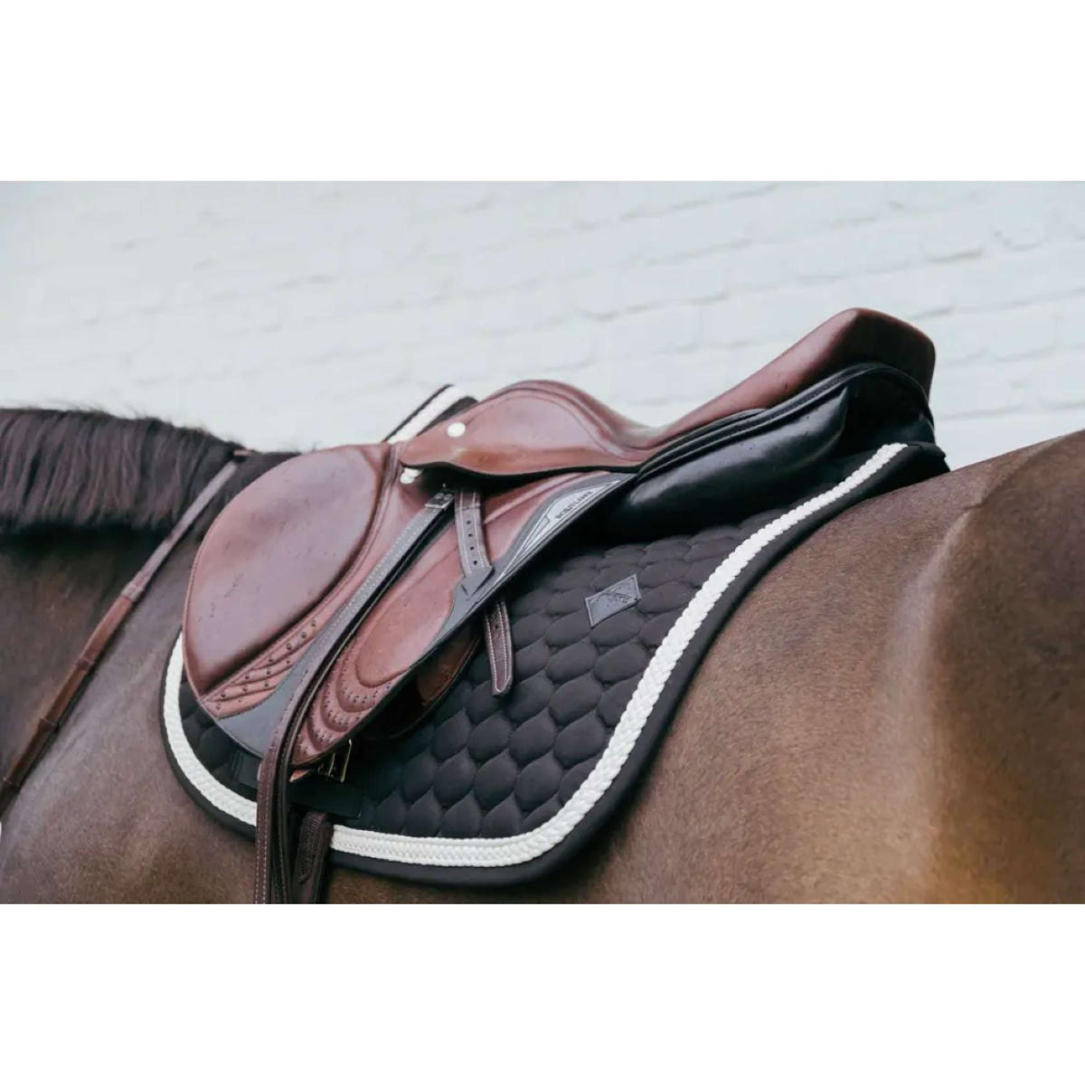 Kentucky Horsewear Mantilla Plaited Springen Negro