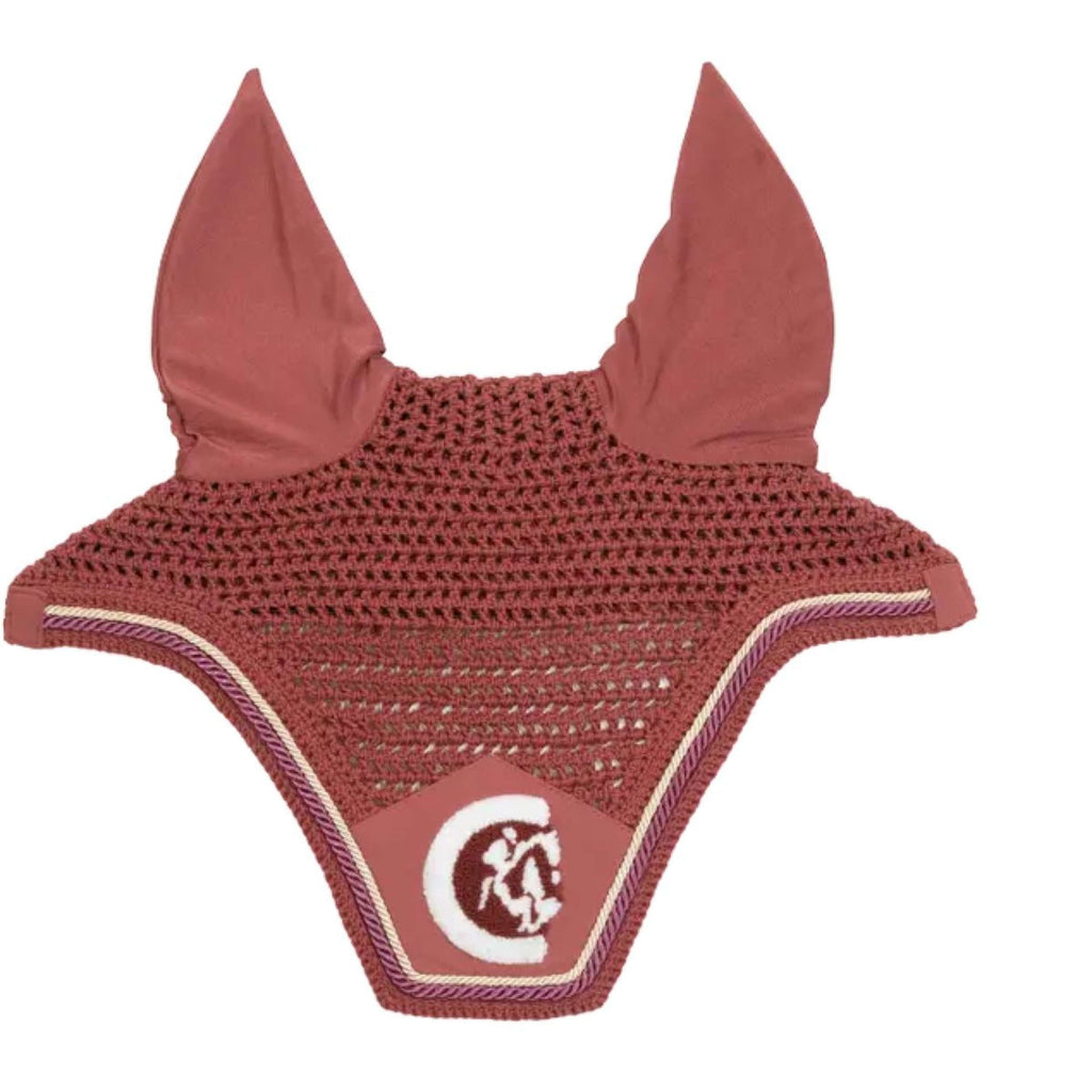 Kentucky Horsewear Bonete para Orejas Wellington 3D Logo Fucsia