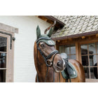 Kentucky Horsewear Bonete para Orejas Wellington 3D Logo Pine Green