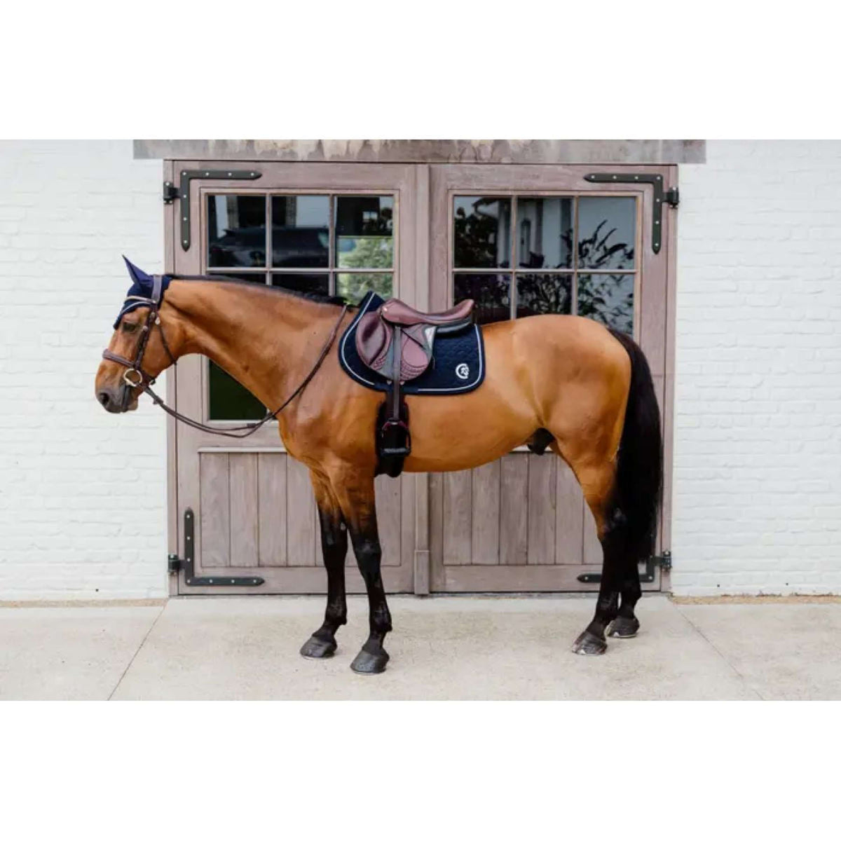 Kentucky Horsewear Mantilla Onion Quilt 3D Logo Springen Navy
