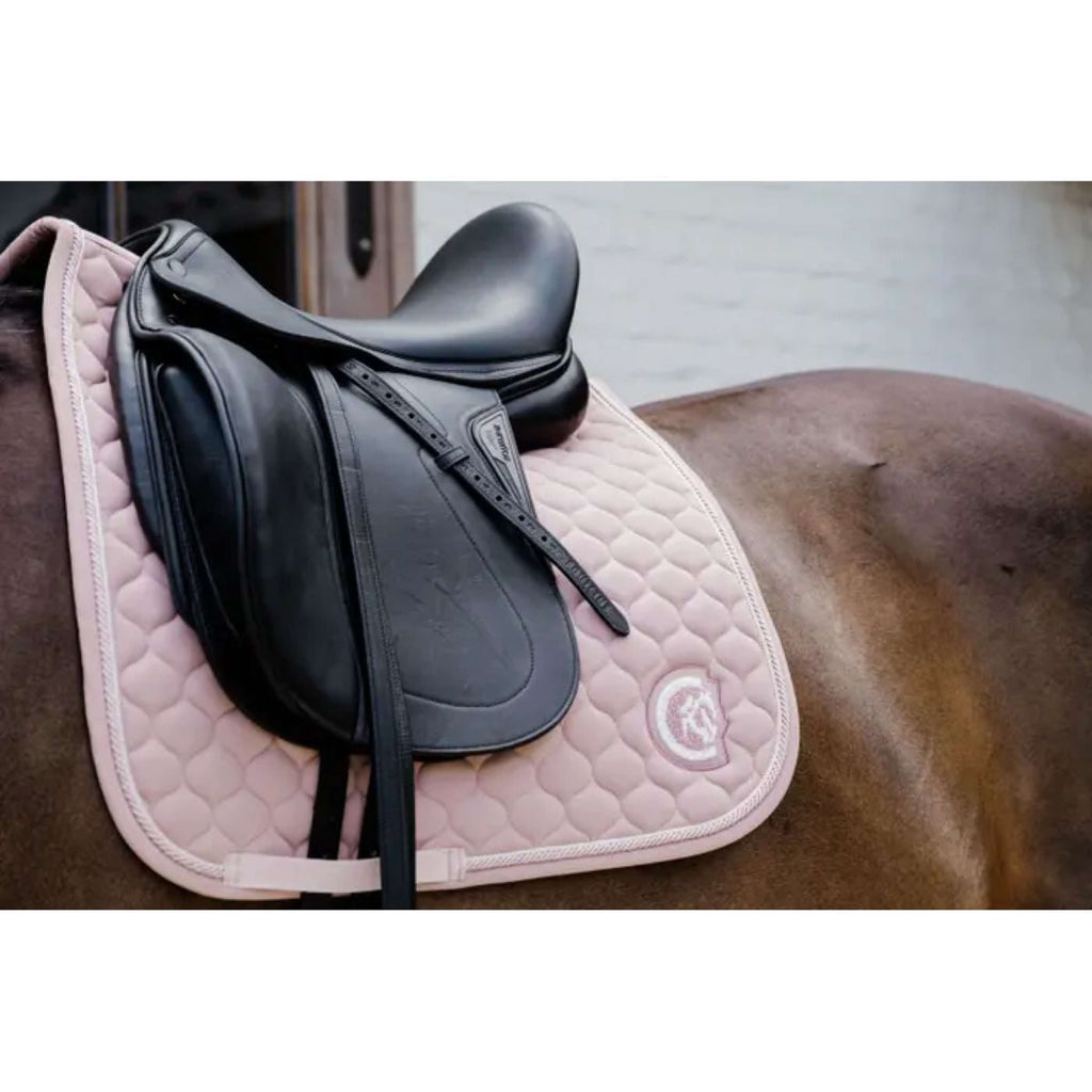 Kentucky Horsewear Mantilla Onion Quilt 3D Logo Rosa Viejo