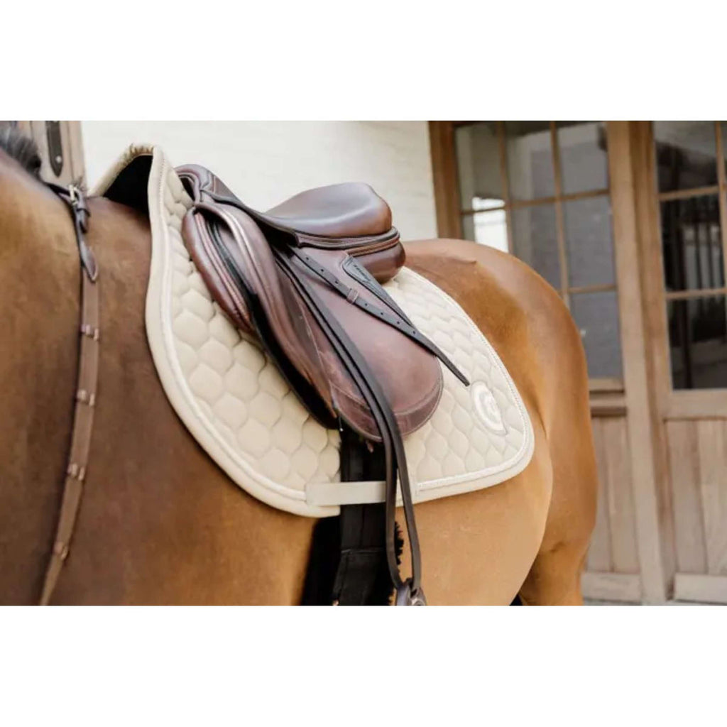Kentucky Horsewear Mantilla Onion Quilt 3D Logo Saltando Beige