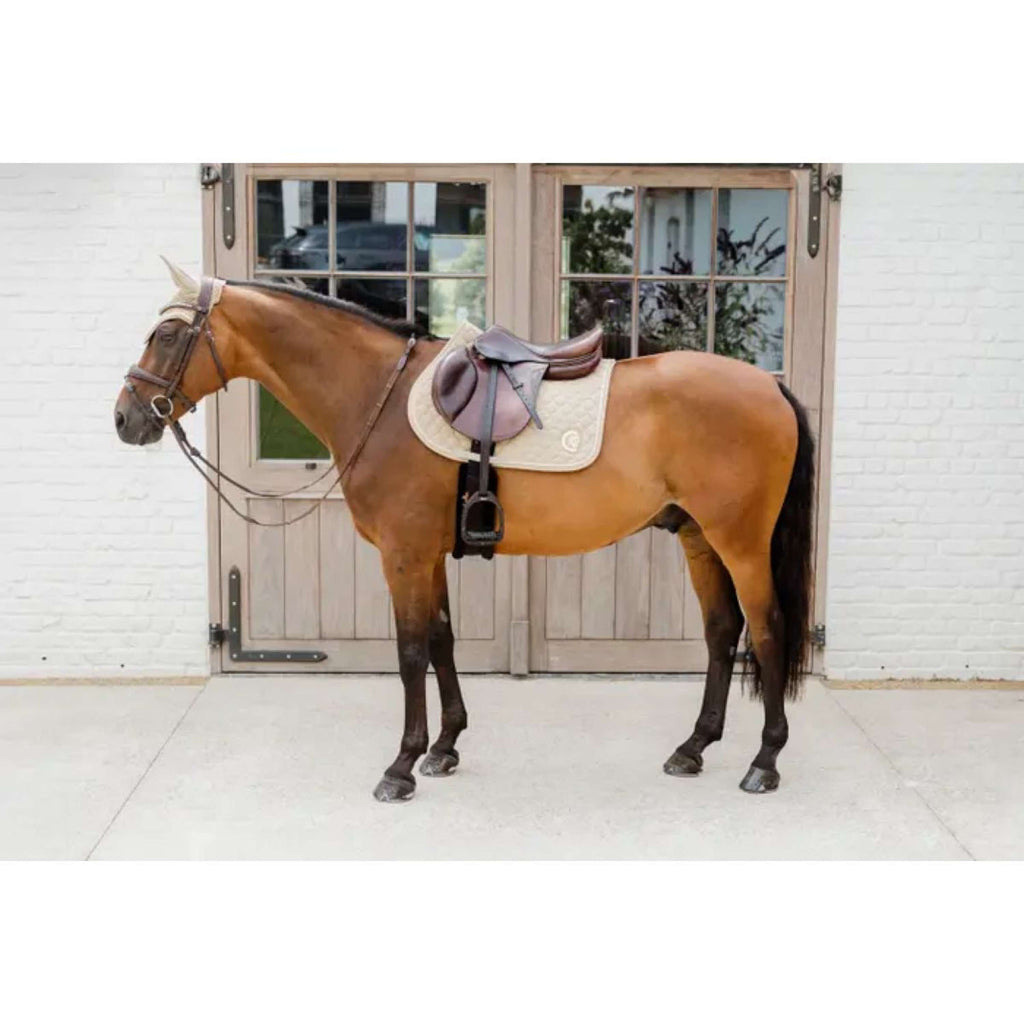 Kentucky Horsewear Mantilla Onion Quilt 3D Logo Saltando Beige