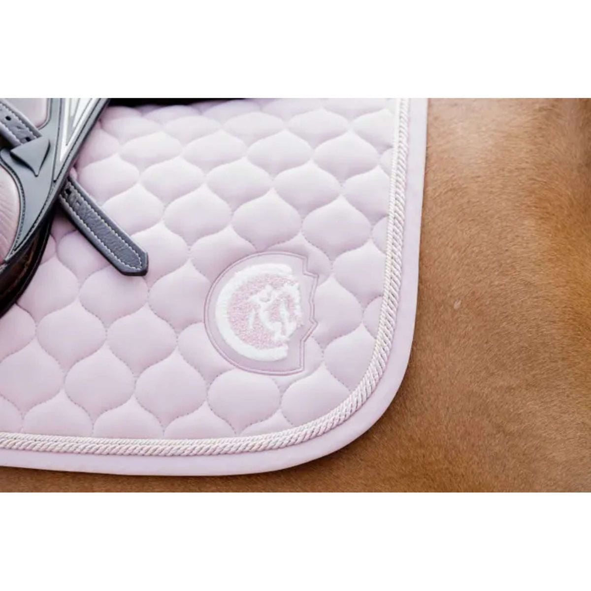 Kentucky Horsewear Mantilla Onion Quilt 3D Logo Springen Rosa claro