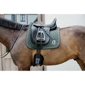 Kentucky Horsewear Mantilla Onion Quilt 3D Logo Doma clásica Pine Green