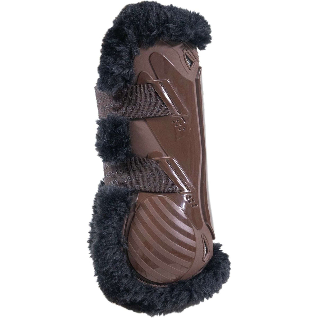 Kentucky Horsewear Botas para Tendones  Piel de oveja vegana elástica de bambú Marron/Negro