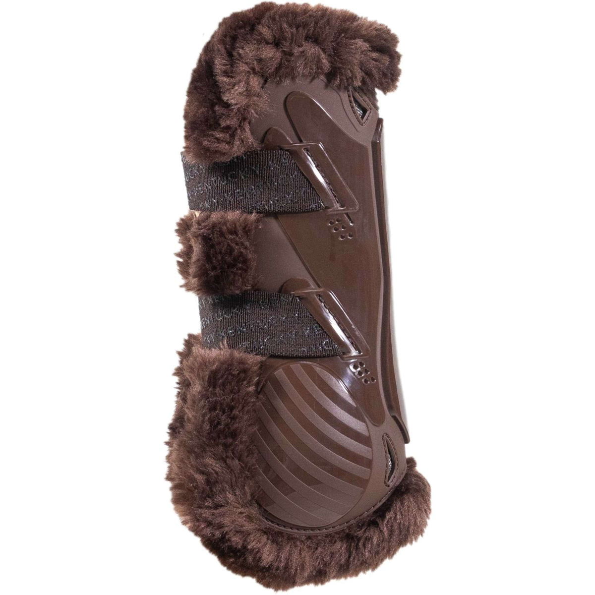 Kentucky Horsewear Botas para Tendones  Piel de oveja vegana elástica de bambú Marron
