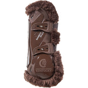 Kentucky Horsewear Botas para Tendones  Piel de oveja vegana elástica de bambú Marron
