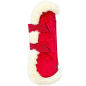 Kentucky Horsewear Botas para tendones Bamboo Elastic Vegan Piel Rojo