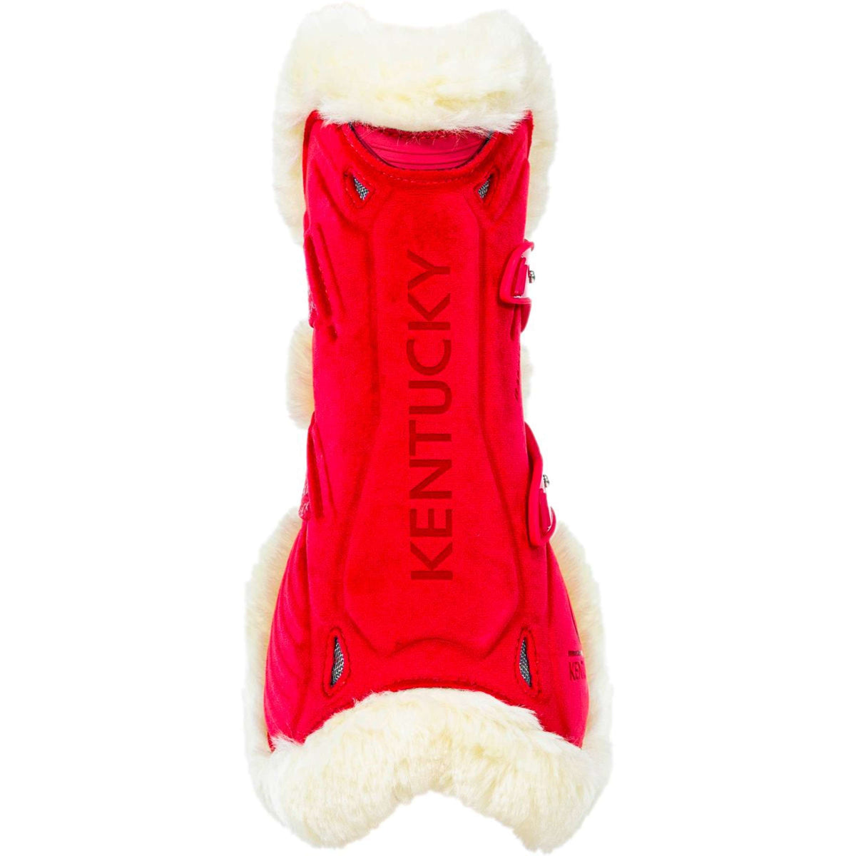 Kentucky Horsewear Botas para tendones Bamboo Elastic Vegan Piel Rojo