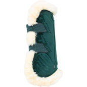 Kentucky Horsewear Botas para tendones Bamboo Elastic Vegan Piel Verde oscuro