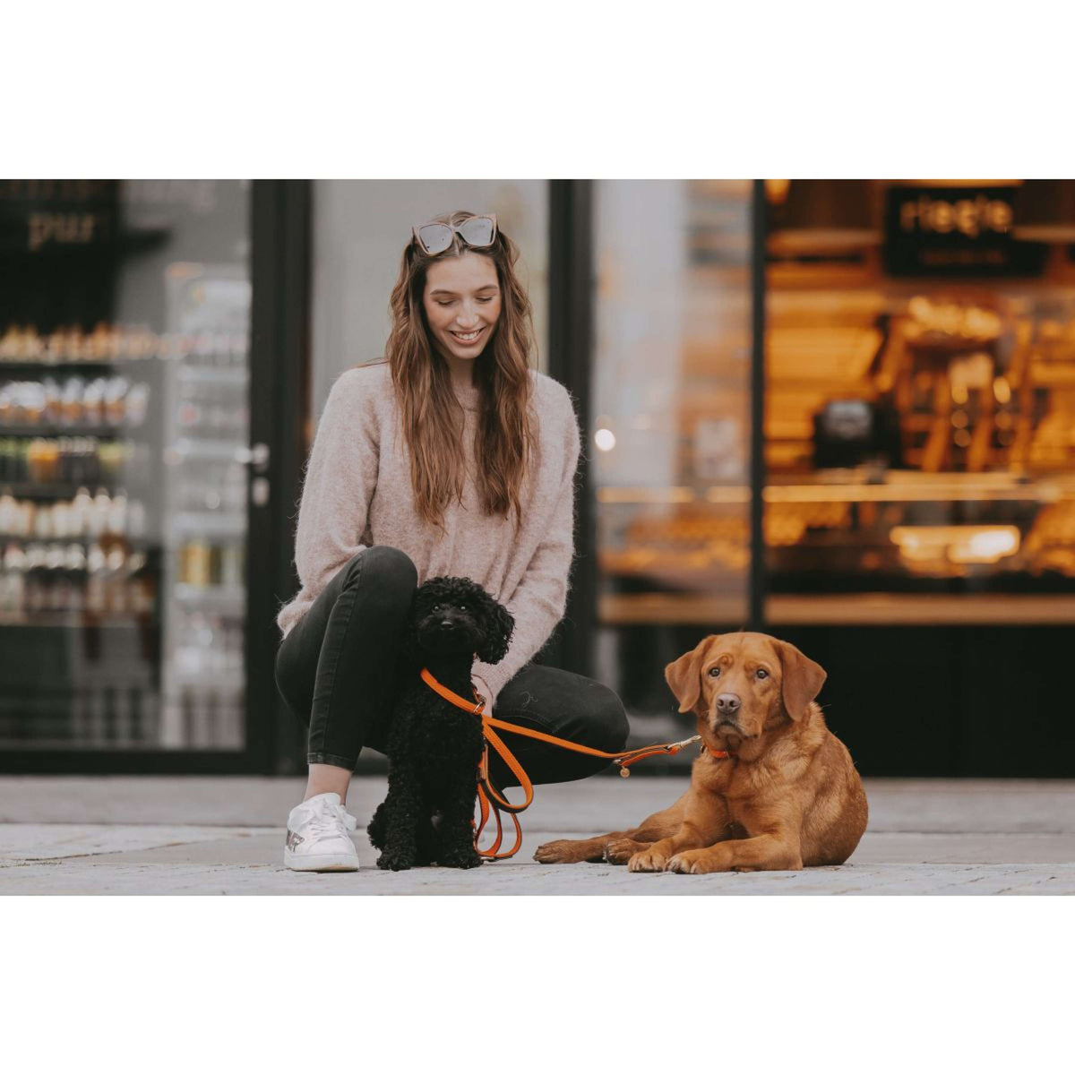 Kentucky Horsewear Halsband Perro Trenzado Nylon Naranja